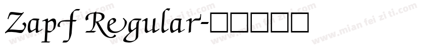 Zapf Regular字体转换